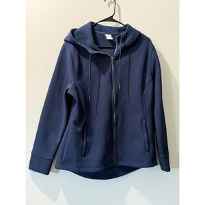 NWOT-WOMAN'S TIME AND TRU LONG SLEEVE/ FRONT ZIPPER SWEATER SZ LARGE